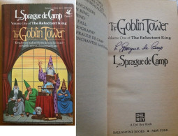 C1 Lyon SPRAGUE DE CAMP The GOBLIN TOWER Del Rey 1983 Envoi DEDICACE Signed PORT INCLUS France - Sciencefiction