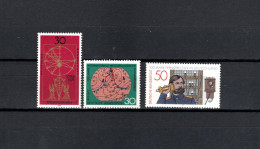 Germany 1971/1977 Space, Johannes Kepler, Meteorology, Telephone 3 Stamps MNH - Europa