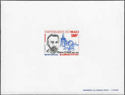 Mali 1981 Y&T 428, Feuillet De Luxe. Pierre Curie, Découverte De La Radioactivité - Prix Nobel