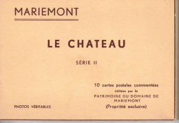 N°1042 Z -carnet Le Château De Mariemont -10 Cartes- - Châteaux