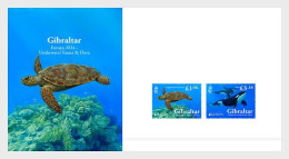 Gibralter 2024 Underwater Fauna And Flora,Marine Species,Sea Turtle,Orca, Killer Whale,Apex Predator, Pack MNH (**) - Gibilterra