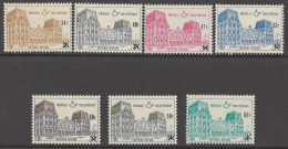 BELGIUM - 1971  - MNH/*** LUXE  -  COB TR416-422 -  Lot 25994 - 47F 59F 66F WHITE PAPER !!! - Mint