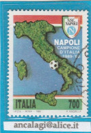 USATI ITALIA 1990 - Ref.0613 "NAPOLI CAMPIONE D'ITALIA" 1 Val. - - 1981-90: Afgestempeld