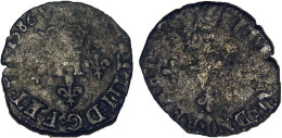 Henri III - Liard à La Croix Alésée Et Fleurdelisée, 2e émission, Montpellier - RARE R5 - 1574-1589 Heinrich III.