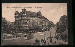 AK Berlin-Tiergarten, Potsdamer Platz, Ansicht Mit Hotel Fürstenhof, Café Vaterland Und Strassenbahn  - Dierentuin