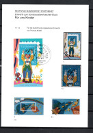Germany 1993 Space, Children Vignette With Unrealized Stamp Designs MNH - Europa