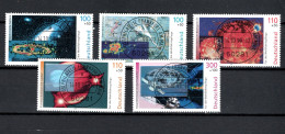 Germany 1999 Space Set Of 5 (2 With Holograph) CTO - Europa