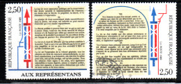 N° 2603,04 - 1989 - Used Stamps
