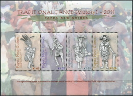 PAPUA NEW GUINEA - 2011 - M/S MNH ** - Traditional Dance. Victory Dance - Papúa Nueva Guinea