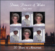 PAPUA NEW GUINEA - 2017 - M/S MNH ** - Diana - Princess Of Wales 1961-1997 - Papúa Nueva Guinea