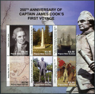 PAPUA NEW GUINEA - 2018 - M/S MNH ** - 250th Anniv. Of Capt. Cook's First Voyage - Papua New Guinea