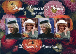 PAPUA NEW GUINEA - 2017 - S/S MNH ** - Diana - Princess Of Wales 1961-1997 - Papua-Neuguinea