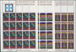 761-763 Weihnachten 1980, 3 Werte, Kleinbogen-Satz ** - Nuevos