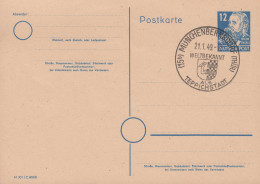 SSt MÜNCHENBERNSDORF 21.1.49 Auf Postkarte P 36a/01 Engels DV M 301 C 8088 - Usados