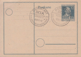 SSt DARMSTADT IKIA Ingenieur-Ausbildung 8.8.1947 Auf Postkarte P 965 Stephan - Afgestempeld
