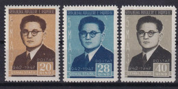 ALBANIA 1947 - MNH - Mi 415A-417A - Albanien