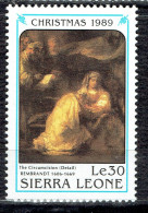 Noël. Détails D'œuvres De Rembrandt : La Circoncision - Sierra Leona (1961-...)