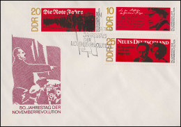 1417-1419 Jahrestag Der Novemberrevolution In Deutschland 1968 - Schmuck-FDC - Briefe U. Dokumente