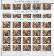 1275-1277 Weihnachten 2001, 3 Werte, Kleinbogen-Satz **  - Neufs