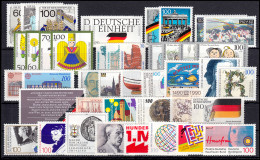 1444-1487 Bund-Jahrgang 1990 Komplett Postfrisch ** - Jahressammlungen