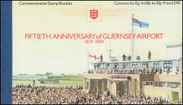 Guernsey Markenheftchen 0-7 Flughafen Und Flugzeuge 1989 ** - Guernsey