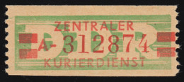 31aII-A Dienst-B, Billet Alte Zeichnung, Rot Auf Grün, ** Postfrisch - Nuovi