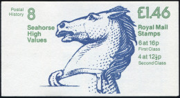 Großbritannien-Markenheftchen 64I Postal History 8 Seahorse MAR 1983, ** - Cuadernillos