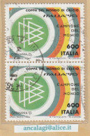 USATI ITALIA 1990 - Ref.0617A "GERMANIA CAMPIONE DEL MONDO" 1 Val. In Coppia - - 1981-90: Afgestempeld