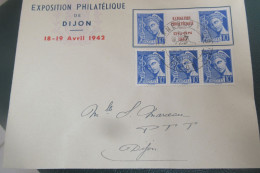 Exposition Philatélique Dijon Avril 1942 - Philatelic Exhibitions