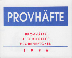 Markenheftchen 220 Tag Der Briefmarke - Vier Jahreszeiten Als PROBEHEFTCHEN - Zonder Classificatie