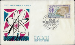 Monaco 1962 Y&T PA 80 Sur FDC. Agence  Internationale De L'énergie Atomique - Atomo