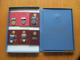 USSR RUSSIA AZERBAIJAN FULL SET OF MOTHER HEROINE ORDERS AND MEDALS WITH DOCUMENTS AND BIG CASE , 20- - Lotti