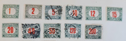 Magyar Taxe Due 1915-1920 Yvert 34 à 46 - Postage Due