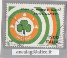 USATI ITALIA 1990 - Ref.0618A "Coppa Del Mondo: IRLANDA" 1 Val. - - 1981-90: Gebraucht