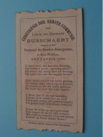 1ste Communie Van Louis En Georges BUSSCHAERT I/h Pensionnaat Te Sint-NIKLAAS Den 2 April 1900 ( Zie / Voir SCANS ) ! - Communie