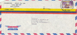 Ecuador Air Mail Cover Sent To Sweden Single Franked - Equateur