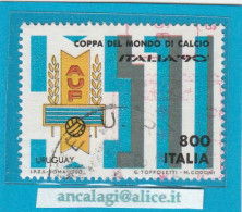 USATI ITALIA 1990 - Ref.0619A "Coppa Del Mondo: URUGUAY" 1 Val. - - 1981-90: Usados