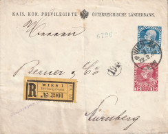 Autriche Entier Postal Privé Recommandé Wien Pour L'Allemagne 1909 - Covers