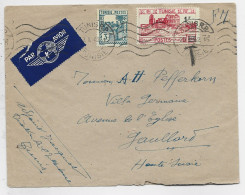 TUNISIE 3FR+1FR LETTRE FM AVION MEC TUNIS RP 29.1.1942 POUR FRANCE - Lettres & Documents