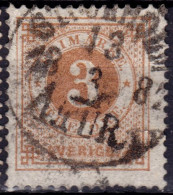 Stamp Sweden 1872-79 3o Used Lot20 - Usati