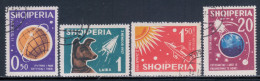 Albania 1962 Mi# 663-666 Used - Russian Space Explorations (I) - Europa