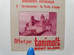 Photo Diapo Diapositive Slide Par TONIMALT Monuments Historiques N°5 CARCASSONNE La Porte D'Aude VOIR ZOOM - Diapositives