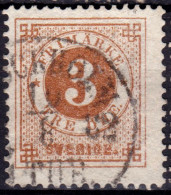 Stamp Sweden 1872-79 3o Used Lot33 - Usati