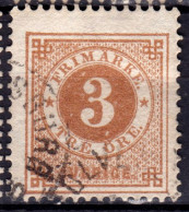 Stamp Sweden 1872-79 3o Used Lot34 - Used Stamps