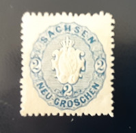 1863 Yvert 16 MH - Saxe