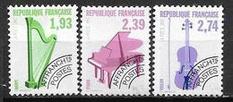 France 1990 Préoblitérés N° 210/212 Neufs Musique à 20% De La Cote - 1989-2008