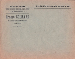 NUITS SAINT GEOGRES ERNEST GOLMARD HORLOGERIE REPARATIONS 1 ENVELOPPE VIDE - Nuits Saint Georges