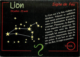 Astrologie - Signe De Feu - Lion - CPM - Carte Neuve - Voir Scans Recto-Verso - Astrología