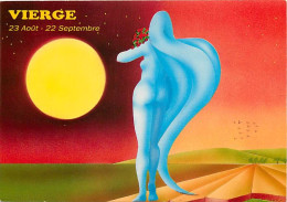 Astrologie - Vierge - Femme Nue Aux Seins Nus - Illustration C Bevillard - CPM - Carte Neuve - Voir Scans Recto-Verso - Astrology