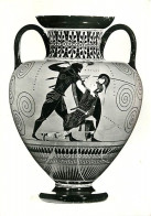 Art - Antiquité - Attic Black-Figured Amphora - Achiiles Slaying Penthesilea, The Queen Of The Amazons - Amphore Grecque - Antiek
